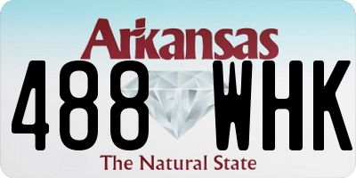 AR license plate 488WHK