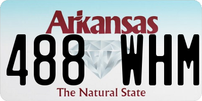 AR license plate 488WHM