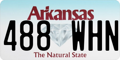 AR license plate 488WHN