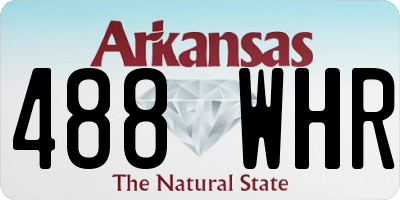 AR license plate 488WHR