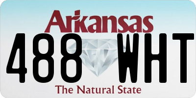 AR license plate 488WHT
