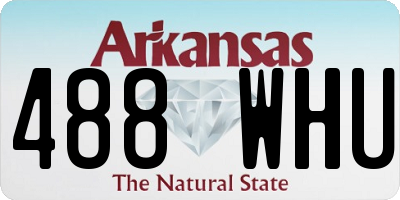 AR license plate 488WHU