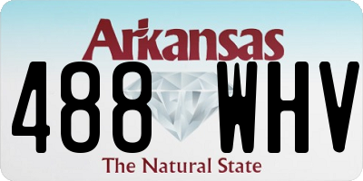 AR license plate 488WHV