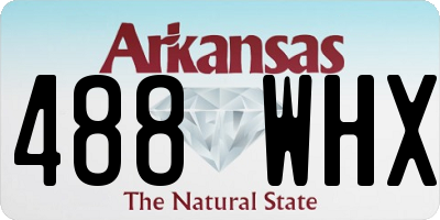 AR license plate 488WHX