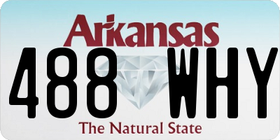 AR license plate 488WHY