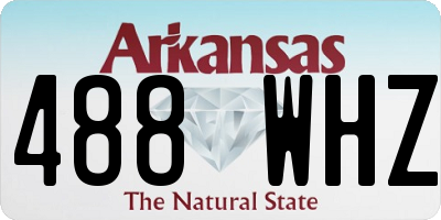 AR license plate 488WHZ