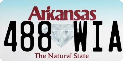 AR license plate 488WIA