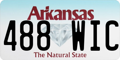 AR license plate 488WIC