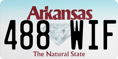 AR license plate 488WIF