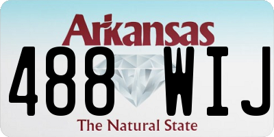 AR license plate 488WIJ