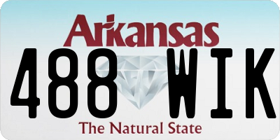 AR license plate 488WIK