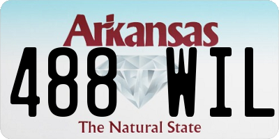 AR license plate 488WIL