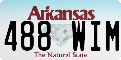 AR license plate 488WIM