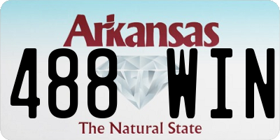 AR license plate 488WIN