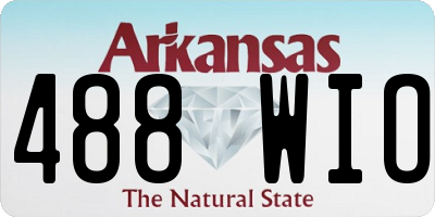 AR license plate 488WIO