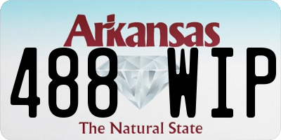 AR license plate 488WIP