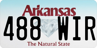 AR license plate 488WIR