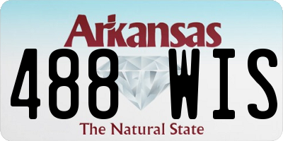 AR license plate 488WIS