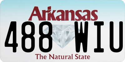 AR license plate 488WIU
