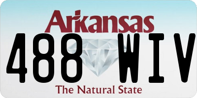 AR license plate 488WIV