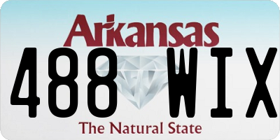 AR license plate 488WIX