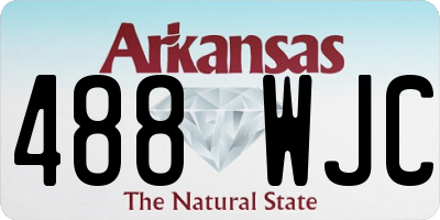 AR license plate 488WJC