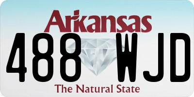 AR license plate 488WJD