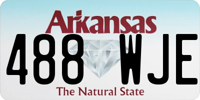 AR license plate 488WJE
