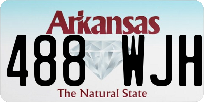 AR license plate 488WJH