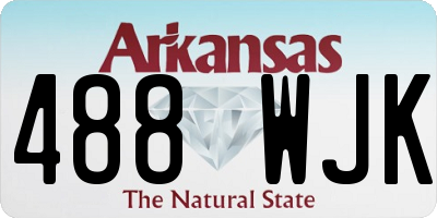 AR license plate 488WJK