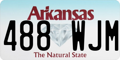 AR license plate 488WJM
