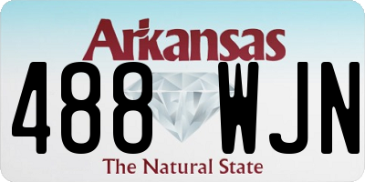 AR license plate 488WJN