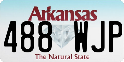 AR license plate 488WJP
