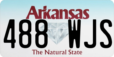 AR license plate 488WJS