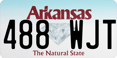 AR license plate 488WJT