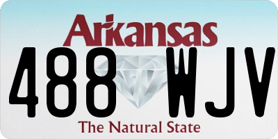 AR license plate 488WJV
