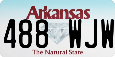 AR license plate 488WJW