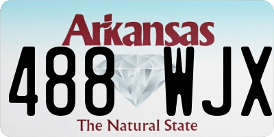 AR license plate 488WJX