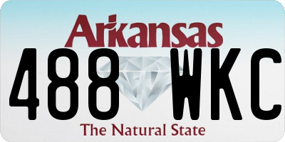 AR license plate 488WKC