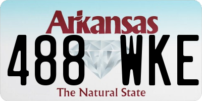 AR license plate 488WKE