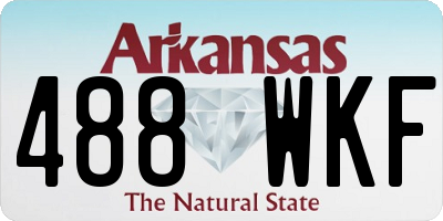 AR license plate 488WKF