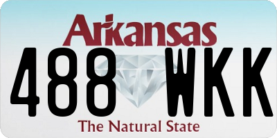 AR license plate 488WKK