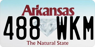 AR license plate 488WKM