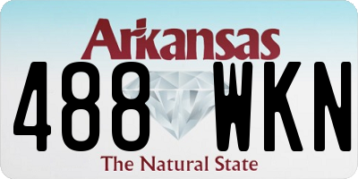 AR license plate 488WKN