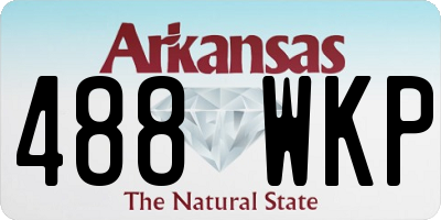 AR license plate 488WKP