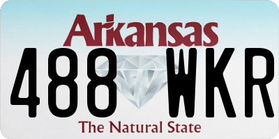 AR license plate 488WKR
