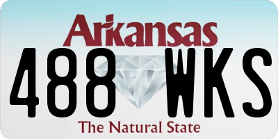 AR license plate 488WKS
