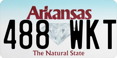 AR license plate 488WKT