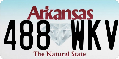 AR license plate 488WKV
