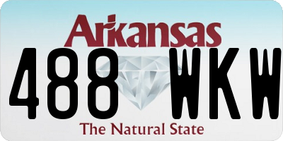 AR license plate 488WKW